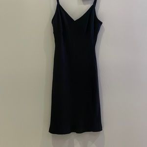 Shein dress. Size Medium. All Black. Stripe patterns.